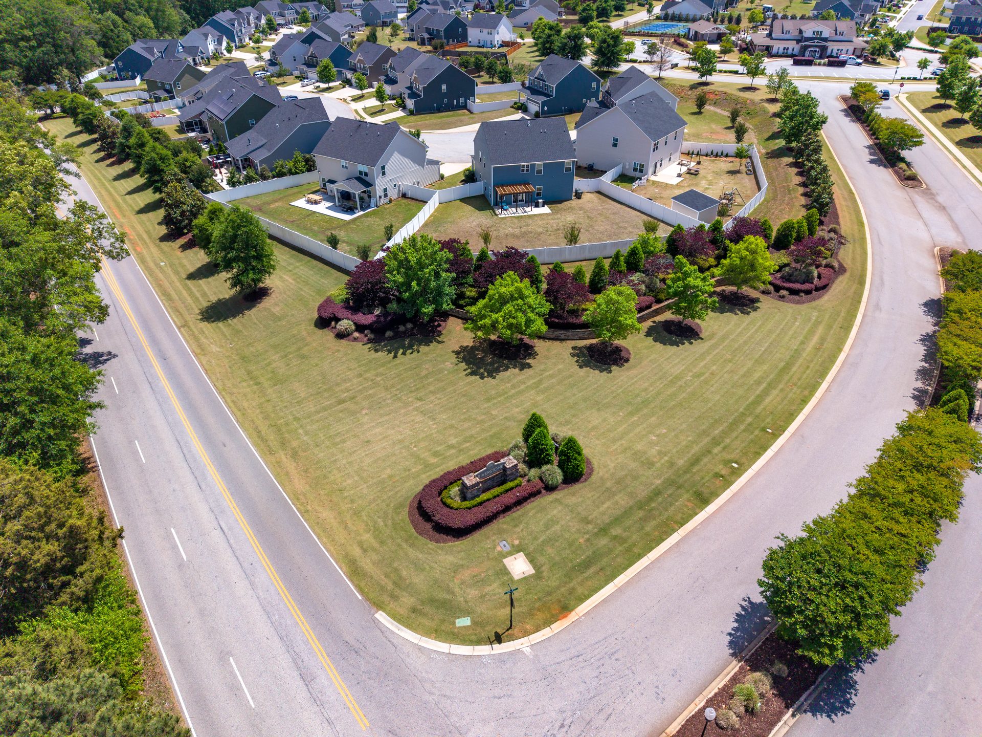 05 - Entrance Landscape - Angled View - Looking Southeast